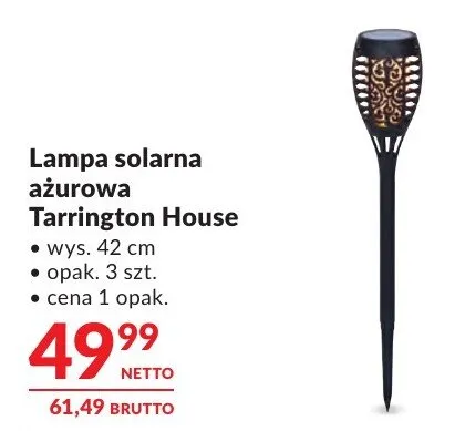 Lampa solarna ażurowa Tarrington House promocja w Makro