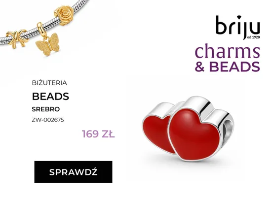 Zawieszka charms Briju Beads srebro promocja w Briju