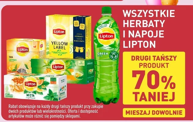 Herbaty i napoje Lipton promocja w Aldi