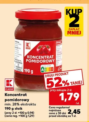 Koncentrat pomidorowy K-Classic promocja w Kaufland