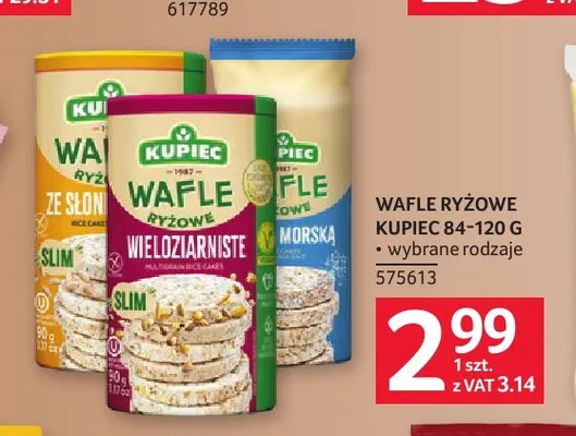 Wafle ryżowe Kupiec promocja w Selgros