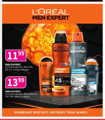 Antyperspirant Roll-On L'Oréal Men Expert promocja w Drogerie Polskie