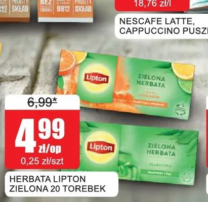 Herbata Lipton Zielona promocja w Bingo