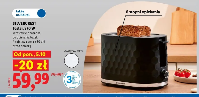 Toster Silvercrest promocja w Lidl