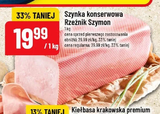 Szynka konserwowa Rzeźnik Szymon promocja w POLOmarket