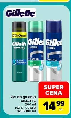 Żel do golenia Gillette Series Cooling promocja w Carrefour