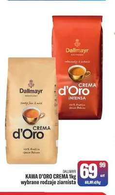 Kawa ziarnista d'Oro Crema Dallmayr promocja w Tomi Markt