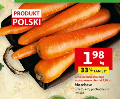 Marchew luzem promocja w Auchan