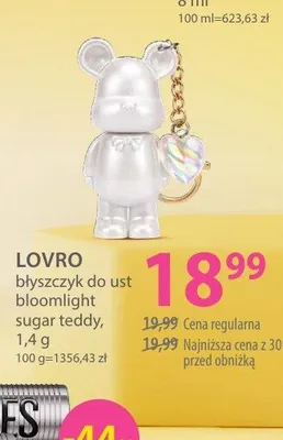 Błyszczyk do ust Lovro Bloomlight Sugar Teddy promocja w Hebe