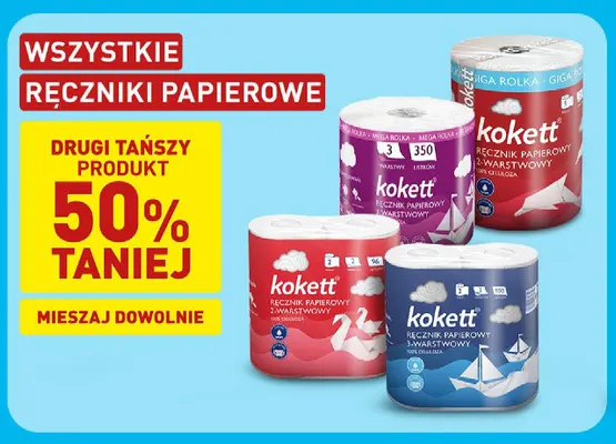 Ręcznik papierowy 2-warstwowy XL Format Kokett 2-pak promocja w Aldi
