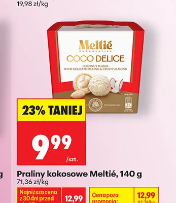 Praliny kokosowe Meltié Coco Delice promocja w Biedronka