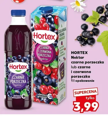 Nektar czarna porzeczka lub czarna i czerwona porzeczka promocja w Kaufland