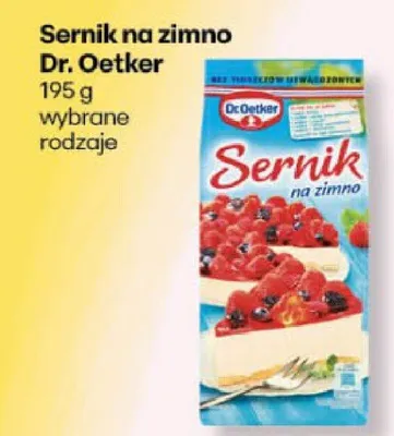 Sernik na zimno Dr. Oetker promocja w Delikatesy Centrum