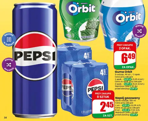 Napój gazowany Pepsi promocja w Dino