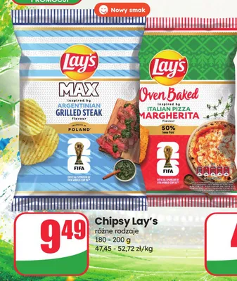 Chipsy Lay's MAX Argentinian Grilled Steak promocja w Dino