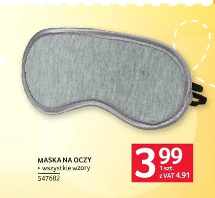 Maska na oczy promocja w Selgros