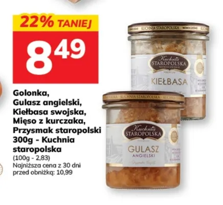 Gulasz angielski Kuchnia Staropolska promocja w Hitpol