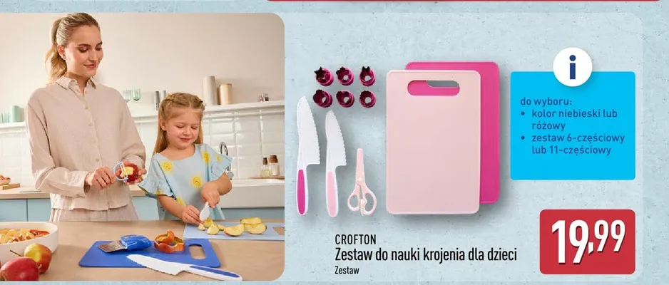 Zestaw do nauki krojenia dla dzieci CROFTON promocja w Aldi