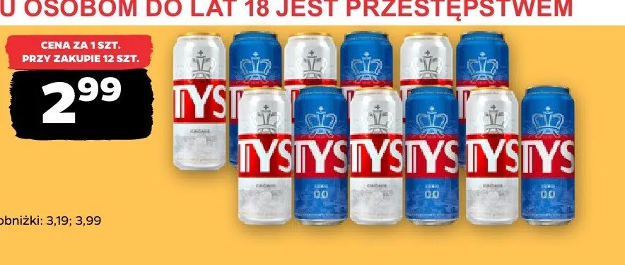 Piwo Tyskie Gronie 0,0% promocja w Netto