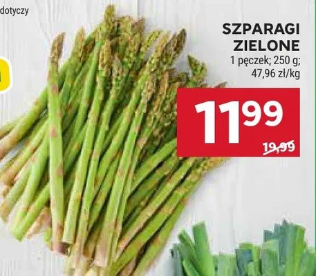 Szparagi zielone promocja w Stokrotka