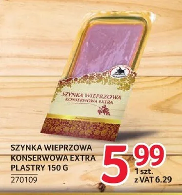 Szynka wieprzowa konserwowa extra plastry ZMB Białystok promocja w Selgros