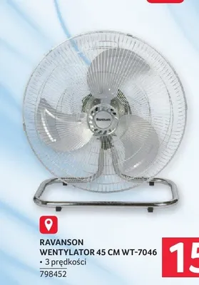 Wentylator Ravanson 45 cm WT-7046 promocja w Selgros