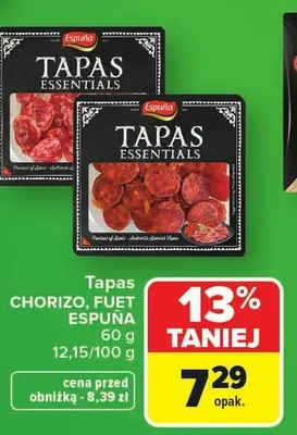 Tapas FUET ESPUÑA promocja w Carrefour
