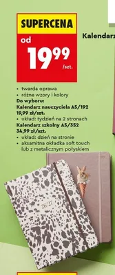 Kalendarz szkolny A5/352 Interdruk promocja w Biedronka