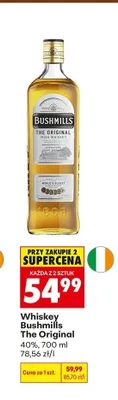 Whiskey Bushmills The Original promocja w Biedronka