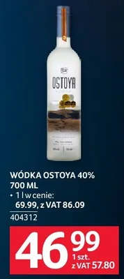 Wódka Ostoya 40% 700ML promocja w Selgros