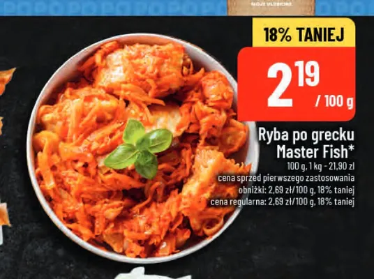 Ryba po grecku Master Fish promocja w POLOmarket