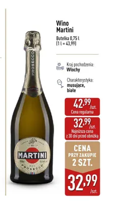 Wino Martini Prosecco promocja w Aldi