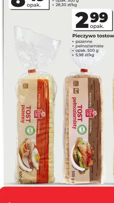 Pieczywo tostowe pełnoziarniste Fine Life promocja w Odido