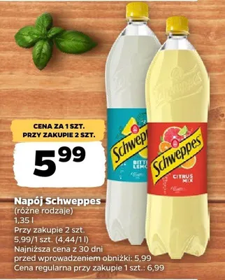 Napój Schweppes promocja w Netto