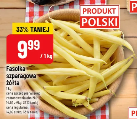 Fasolka szparagowa żółta promocja w POLOmarket