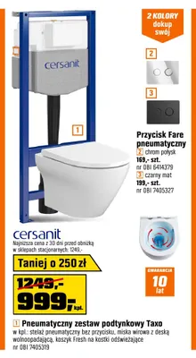 Pneumatyczny zestaw podtynkowy Taxo Cersanit promocja w OBI