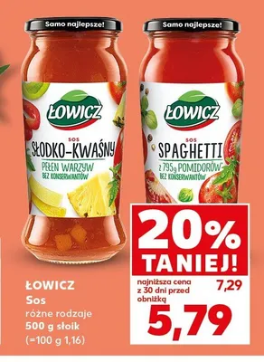 Sos słodko-kwaśny Łowicz promocja w Kaufland