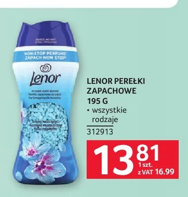 Perełki zapachowe Lenor promocja w Selgros