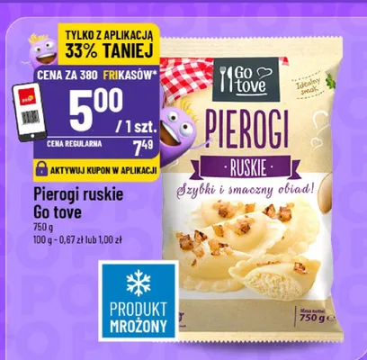 Pierogi ruskie Go Tove promocja w POLOmarket