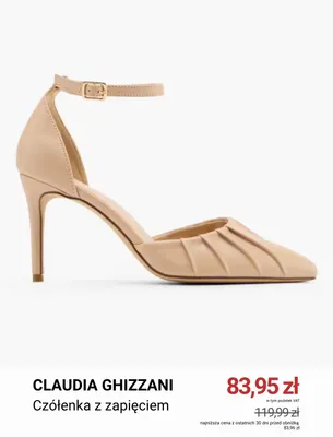 Czółenka z zapięciem Claudia Ghizzani promocja w Deichmann