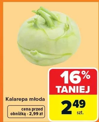 Kalarepa młoda promocja w Carrefour Market
