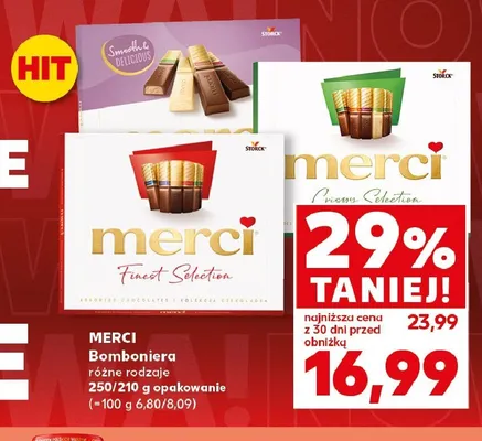 Bomboniera Merci promocja w Kaufland