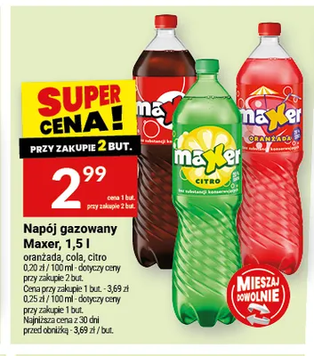 Napój gazowany Maxer citro promocja w Twój Market