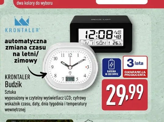 Budzik KRONTALER promocja w Aldi