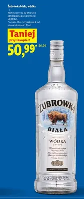 Wódka Żubrówka Biała promocja w Lidl