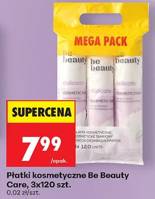 Płatki kosmetyczne Be Beauty Care MEGA PACK promocja w Biedronka