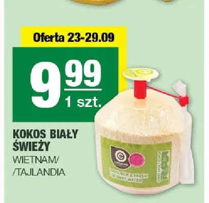 Kokos biały świeży promocja w SPAR