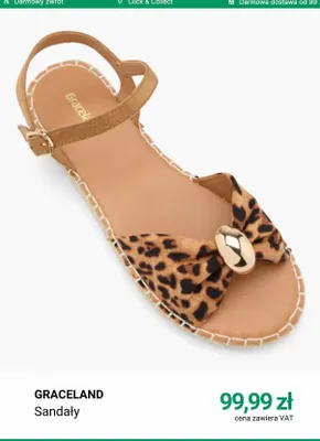 Sandały Graceland promocja w Deichmann