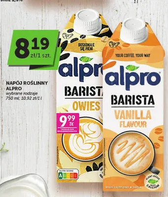 Napój roślinny Alpro Barista Vanilla Flavour promocja w Euro Sklep