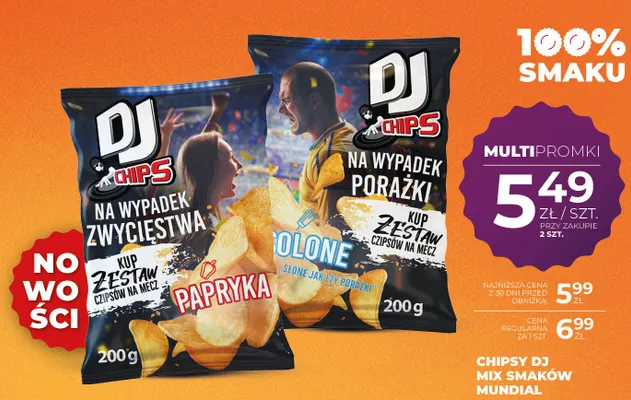 Chipsy DJ Chips Papryka promocja w Duży Ben